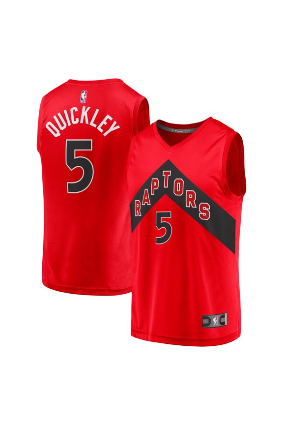 Youth Fanatics Immanuel Quickley Red Toronto Raptors Fast Break Player Jersey - Icon Edition