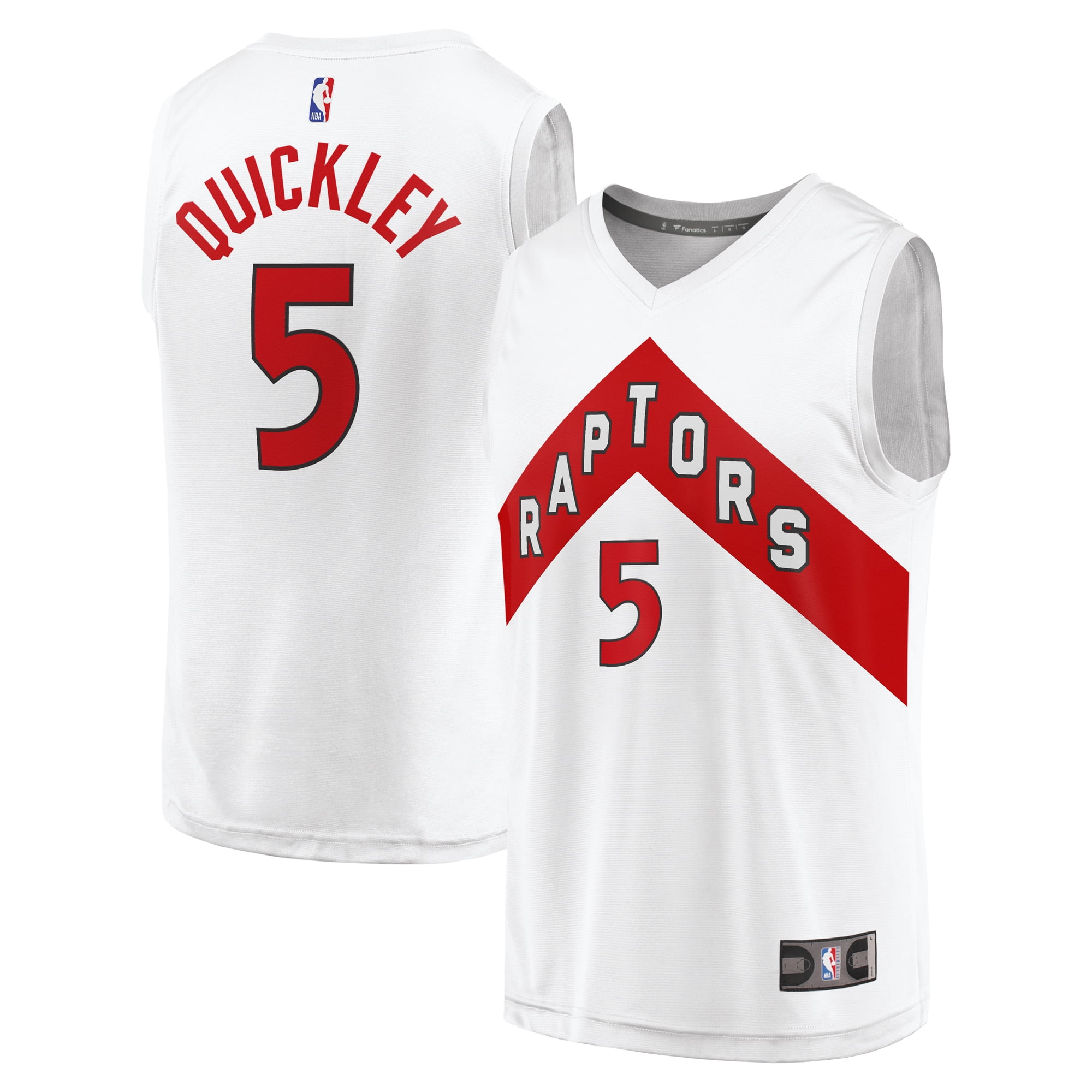 Youth Fanatics Immanuel Quickley White Toronto Raptors Fast Break