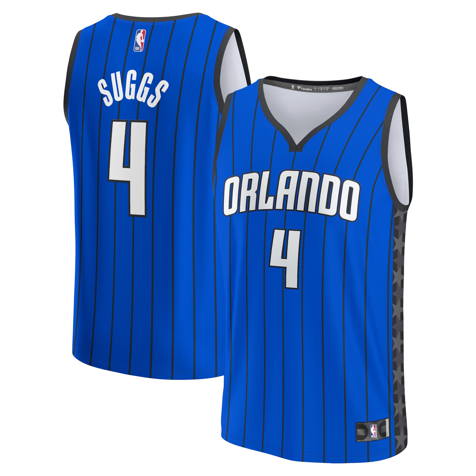 Youth Fanatics Jalen Suggs Royal Orlando Magic Fast Break Player Jersey - Statement Edition
