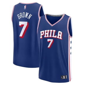 Youth Fanatics Jaylen Brown Royal Philadelphia 76ers Fast Break Replica Jersey - Icon Edition