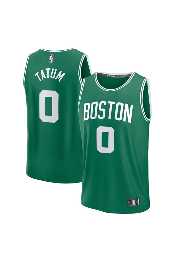 Youth Fanatics Jayson Tatum Kelly Green Boston Celtics Fast Break Replica Player Jersey - Icon Edition