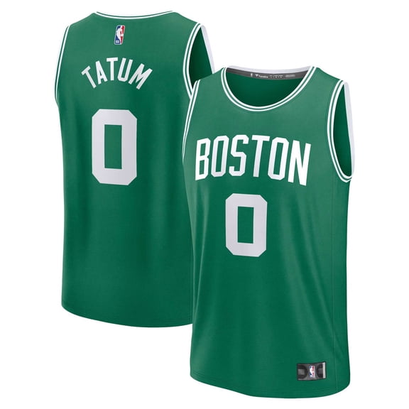 Youth Fanatics Jayson Tatum Kelly Green Boston Celtics Fast Break Replica Player Jersey - Icon Edition
