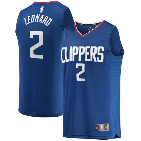 Youth Fanatics Kawhi Leonard Royal LA Clippers Fast Break Replica Jersey - Icon Edition