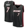 thumbnail image 1 of Men's Fanatics Kel'el Ware Black Miami Heat Fast Break Replica Player Jersey - Icon Edition, 1 of 3