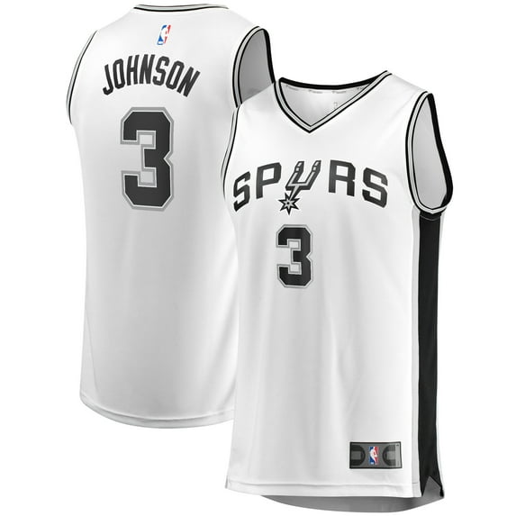 Youth Fanatics Keldon Johnson White San Antonio Spurs Fast Break Association Jersey