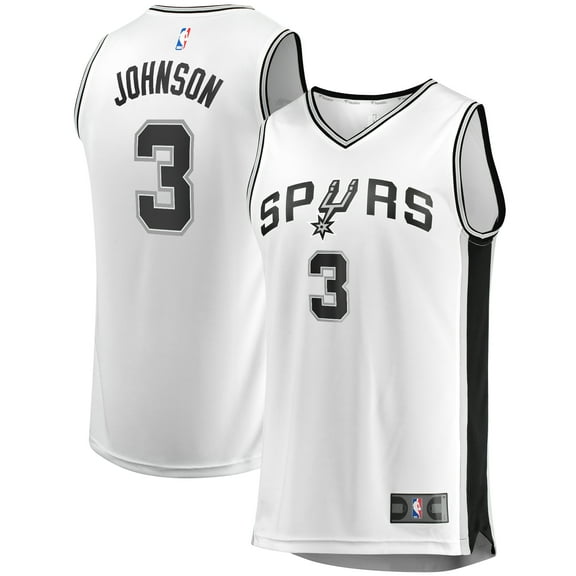 Men's Fanatics Keldon Johnson White San Antonio Spurs Fast Break Association Jersey