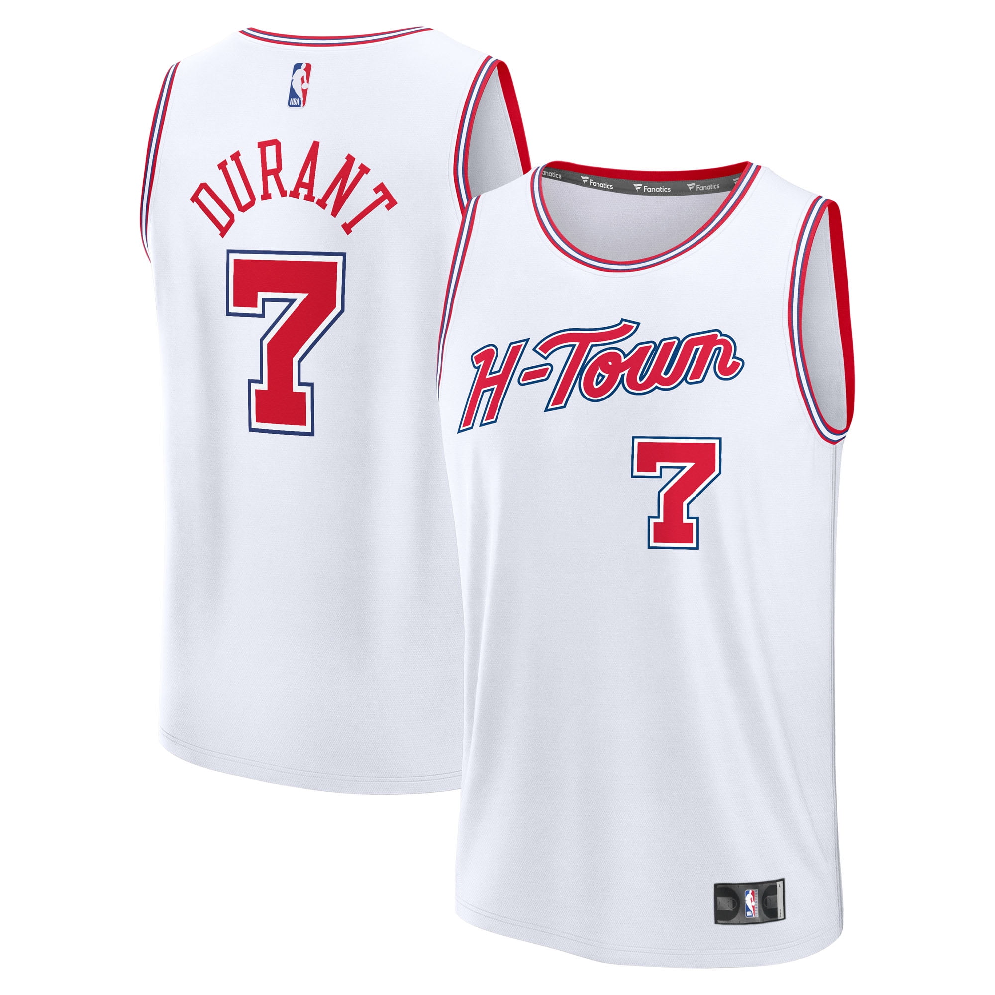 Youth Fanatics Kevin Durant White Houston Rockets 2025/26 City Edition ...