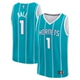 thumbnail image 1 of Men's Fanatics LaMelo Ball Teal Charlotte Hornets Fast Break Replica Player Jersey - Icon Edition, 1 of 3