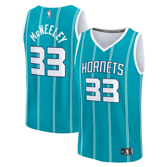 Men's Fanatics Liam McNeeley Teal Charlotte Hornets Fast Break Replica Jersey - Icon Edition