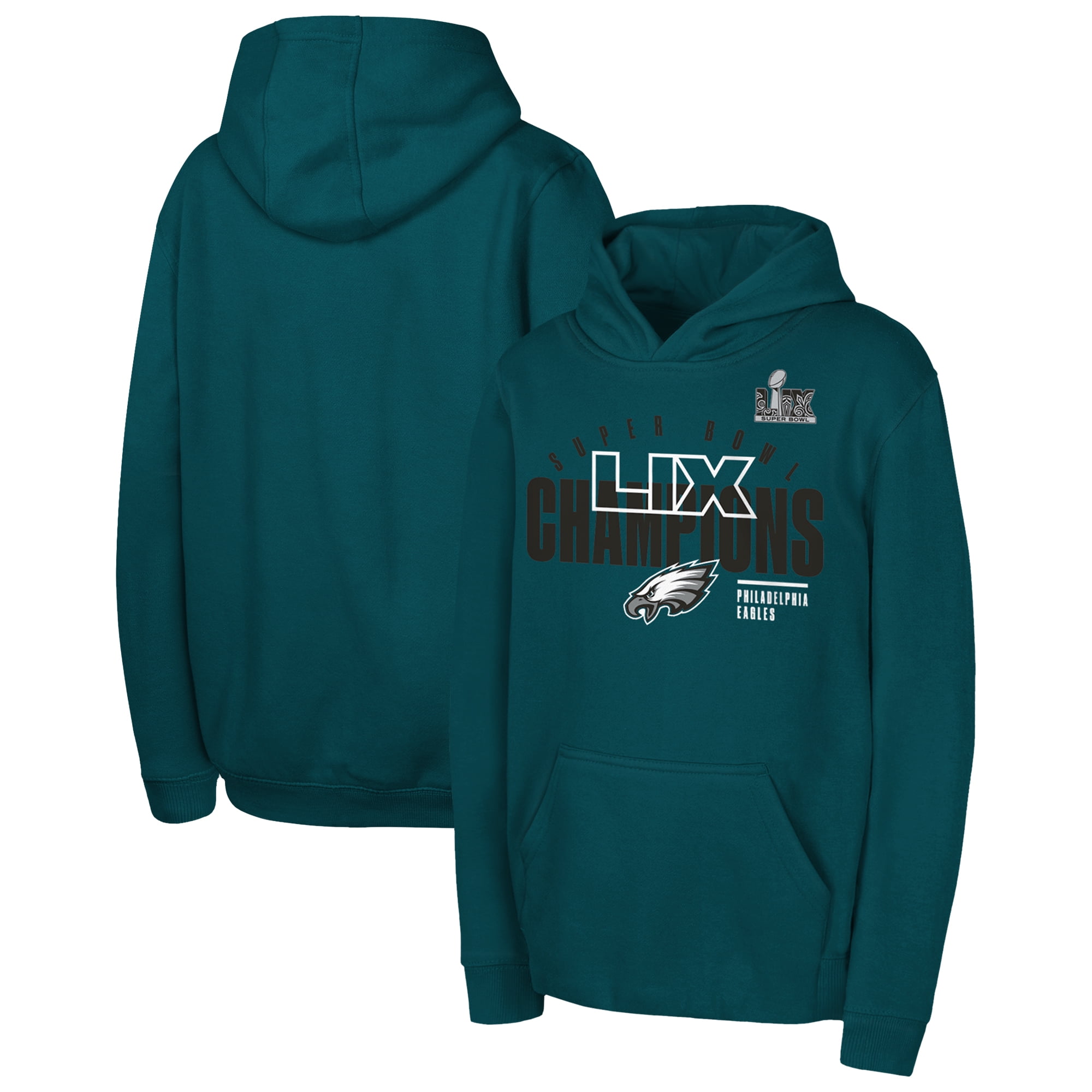 Youth Fanatics Midnight Green Philadelphia Eagles Super Bowl LIX ...