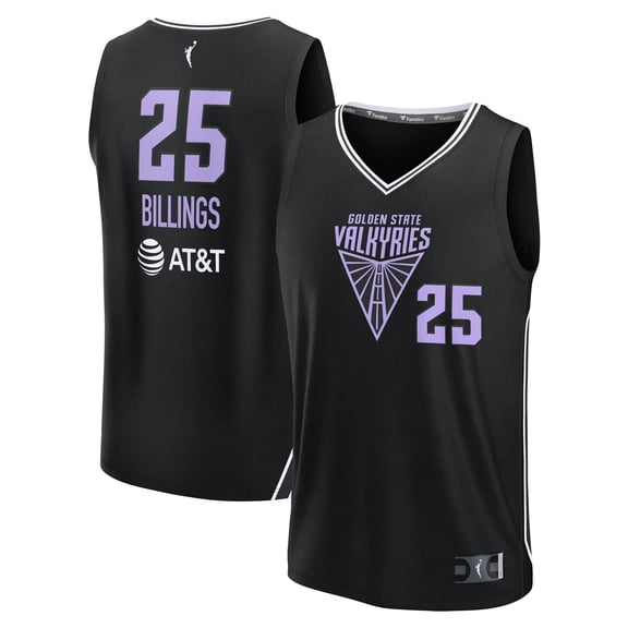 Youth Fanatics Monique Billings Eclipse Black Golden State Valkyries Explorer Edition Fast Break Replica Jersey