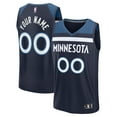 thumbnail image 1 of Youth Fanatics  Navy Minnesota Timberwolves Fast Break Custom Jersey - Icon Edition, 1 of 3