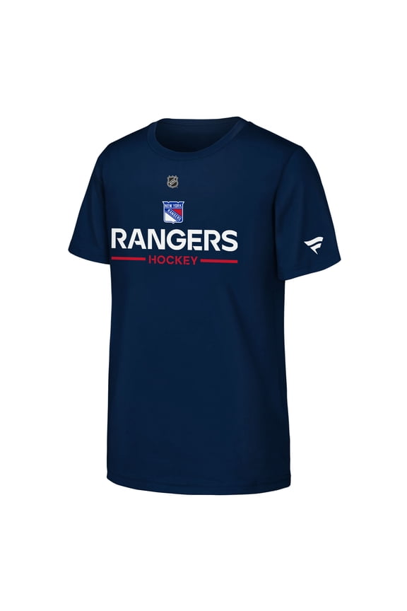 Youth Fanatics Navy New York Rangers Authentic Pro Wordmark T-Shirt