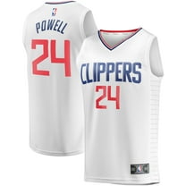 Youth Fanatics Norman Powell White LA Clippers Fast Break Player Jersey - Association Edition