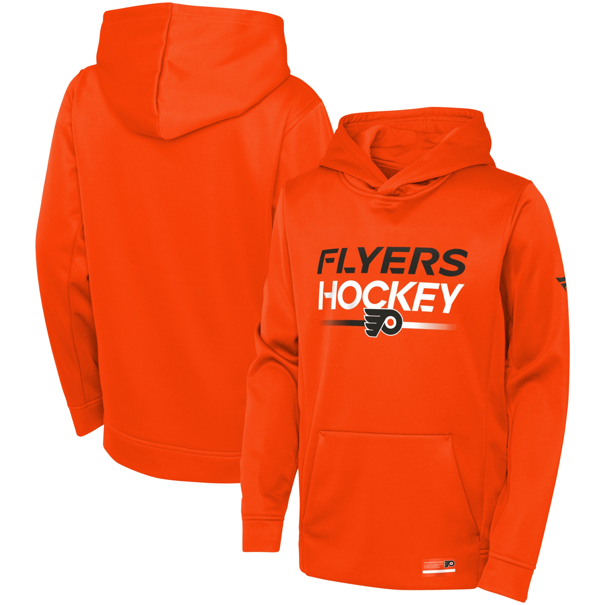 Youth Fanatics Orange Philadelphia Flyers Authentic Pro Pullover Hoodie
