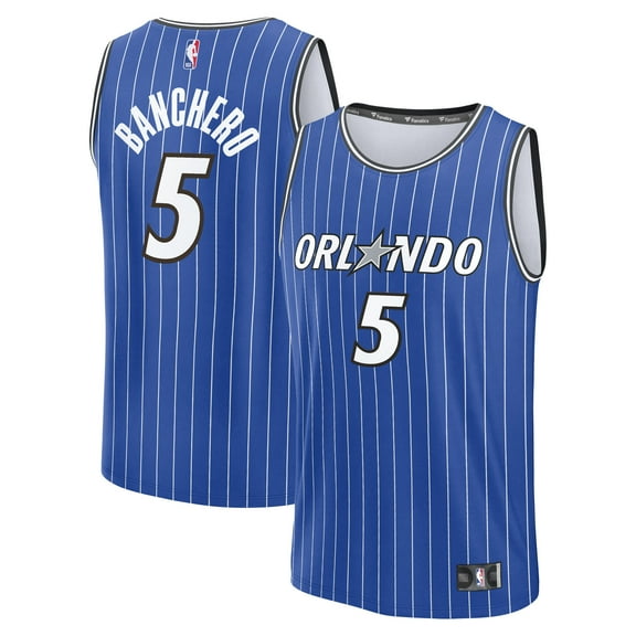 Youth Fanatics Paolo Banchero Blue Orlando Magic Fast Break Replica Player Jersey - Icon Edition
