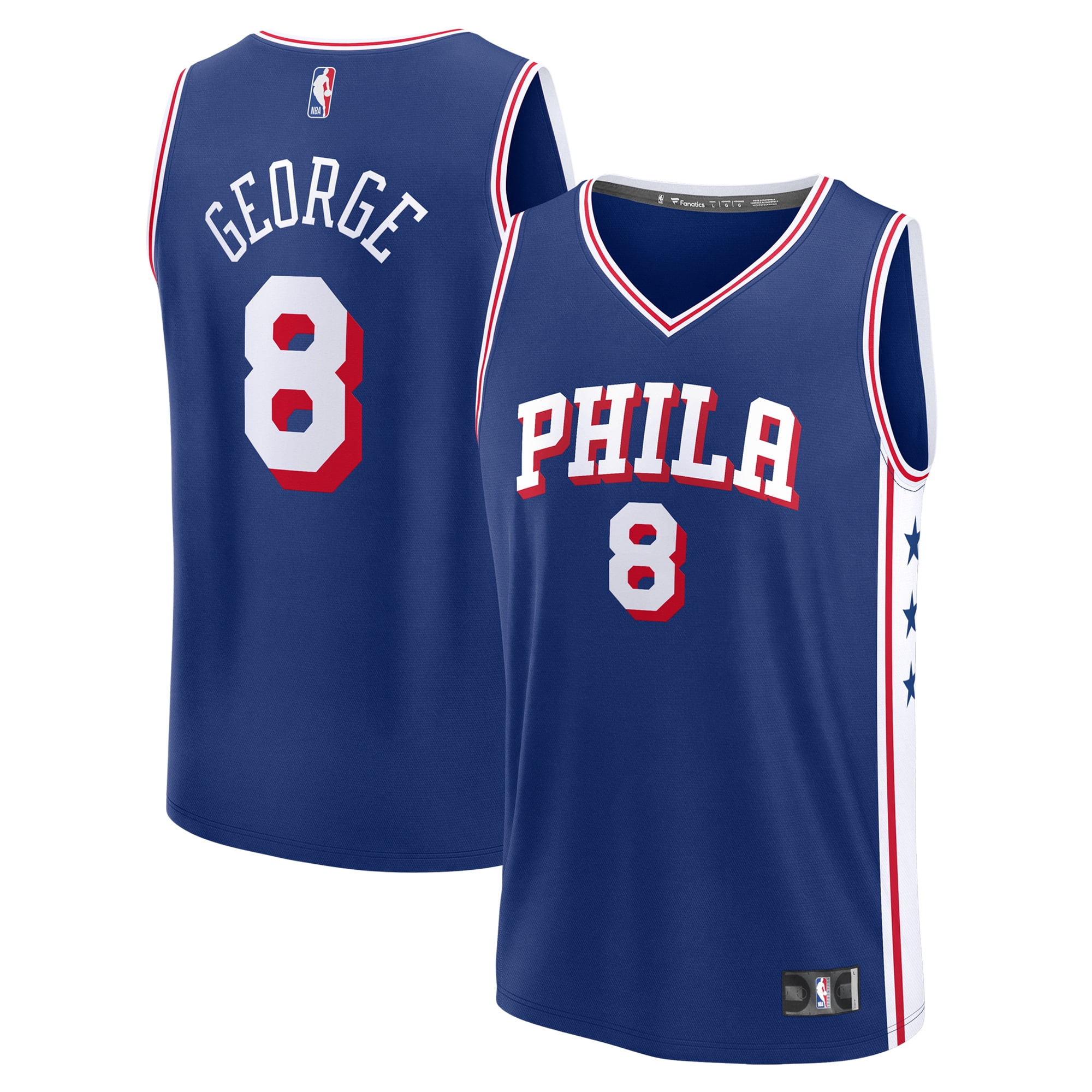 Men s Fanatics James Harden Royal Philadelphia 76ers Fast Break Replica Player Jersey Icon Edition Walmart