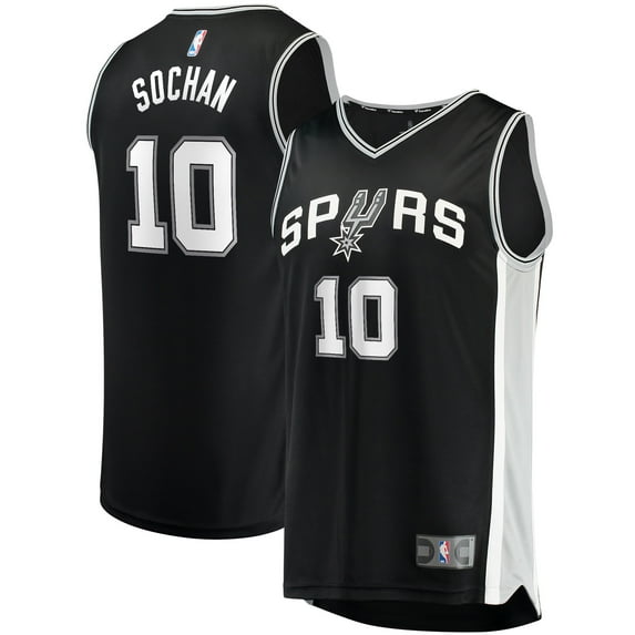 Youth Fanatics Pick Jeremy Sochan Black San Antonio Spurs 2022 NBA Draft First Round Pick Fast Break Replica Jersey -