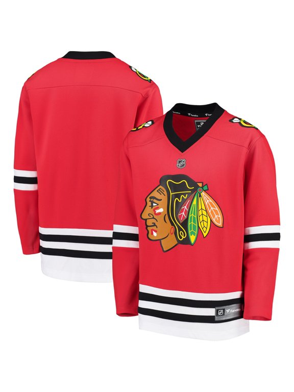 Youth Fanatics Red Chicago Blackhawks Home Replica Blank Jersey