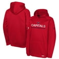 thumbnail image 1 of Youth Fanatics Red Washington Capitals Authentic Pro Rink Raglan Hoodie, 1 of 3