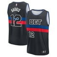 thumbnail image 1 of Youth Fanatics Tobias Harris Black Detroit Pistons Fast Break Player Jersey - Statement Edition, 1 of 3