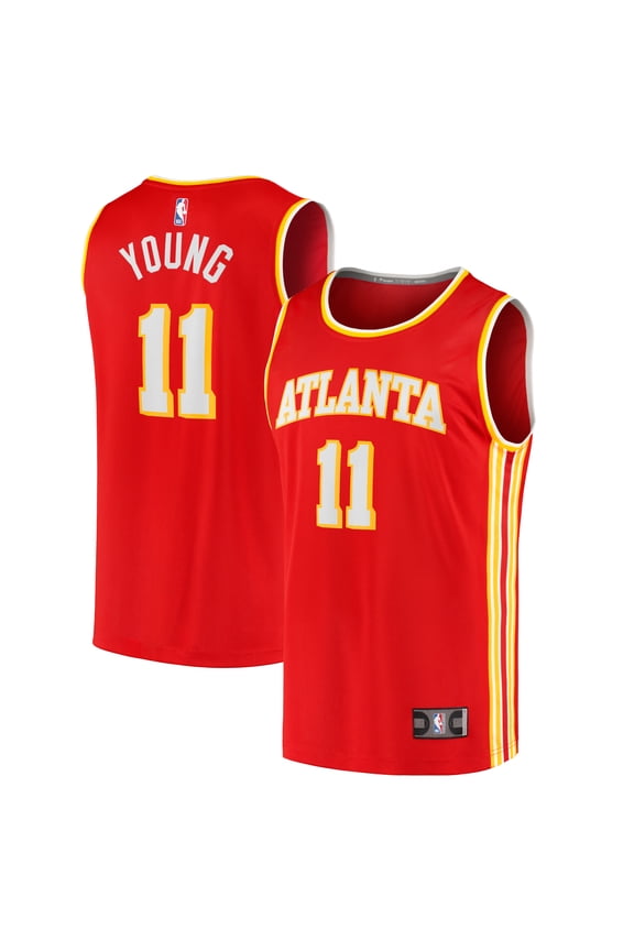 Men's Fanatics Trae Young Red Atlanta Hawks Fast Break Replica Jersey - Icon Edition