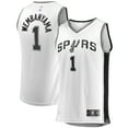 thumbnail image 1 of Youth Fanatics Victor Wembanyama White San Antonio Spurs Fast Break Player Jersey - Association Edition, 1 of 3