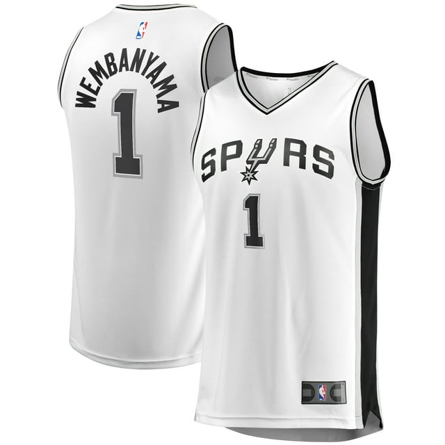 Youth Fanatics Victor Wembanyama White San Antonio Spurs Fast Break Player Jersey - Association Edition