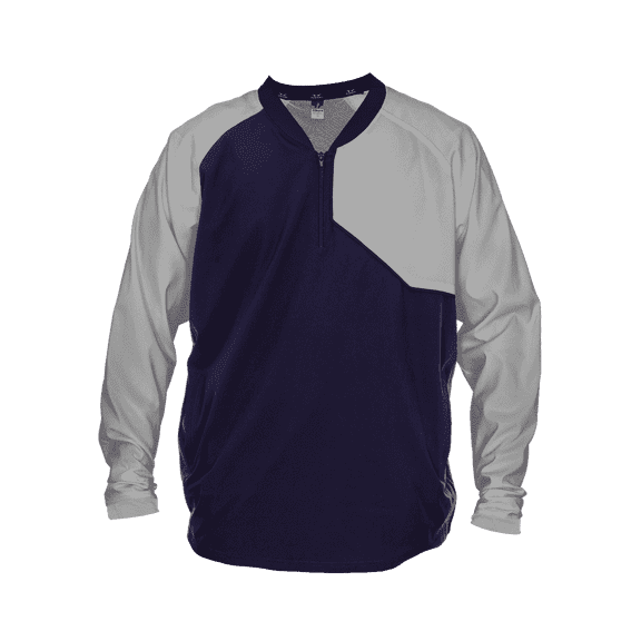 Alleson Athletic 3JLS21Y Baseball Batter Jacket - Navy Gray