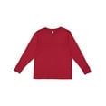 thumbnail image 1 of Youth Fine Jersey Long-Sleeve T-Shirt GARNET S, 1 of 4