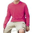 Youth Fine Jersey LongSleeve TShirt HOT PINK M