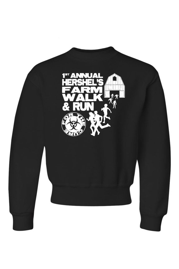 Youth First Annual Hershel's Farm Walk & Run For The Cure Crewneck Sweatshirt