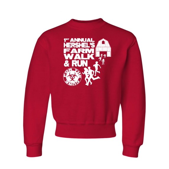 Youth First Annual Hershel's Farm Walk & Run For The Cure Crewneck Sweatshirt