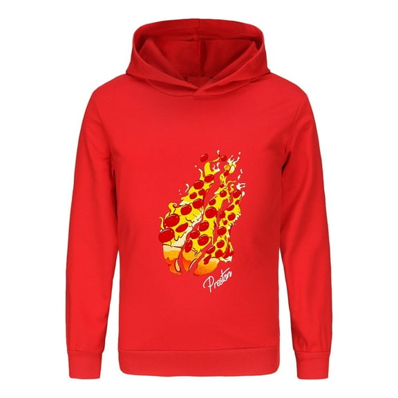 Youth Flame Graphic Kids Hoodie Sweatshirt with Fire Print Inspired by Preston Playz – Boys Girls Pullover