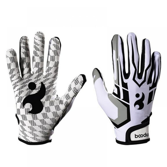 Youth Football Gloves Kids Silicone Grip Receiver Gloves for Kids with Super Stick Ability for Best Game Experience