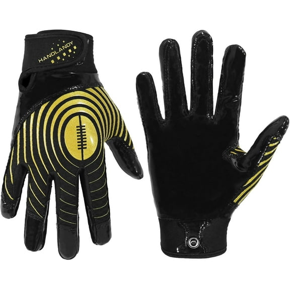 Youth Football Gloves, Kids Sticky Receiver Gloves,Super Grip Football Glove Best Gift for Boys,Girls