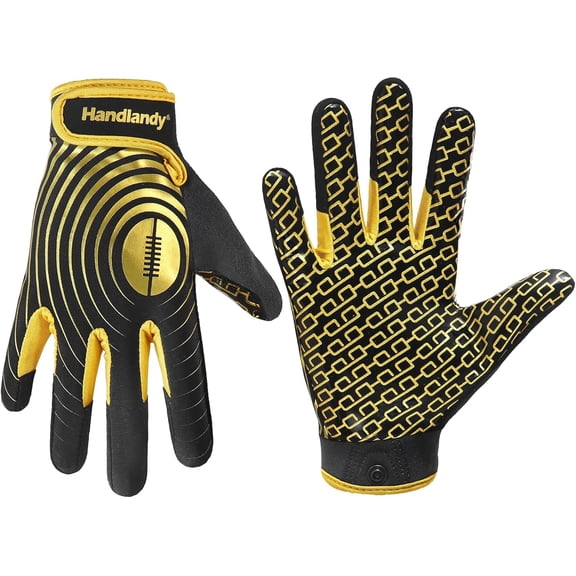 Youth Football Gloves, Kids Sticky Receiver Gloves,Super Grip Football Glove Best Gift for Boys,Girls