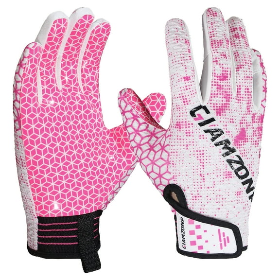Youth Football Gloves Kids Sticky Receiver Gloves for Boys Girls Junior Flag Football Gloves with Grip Snug Fit