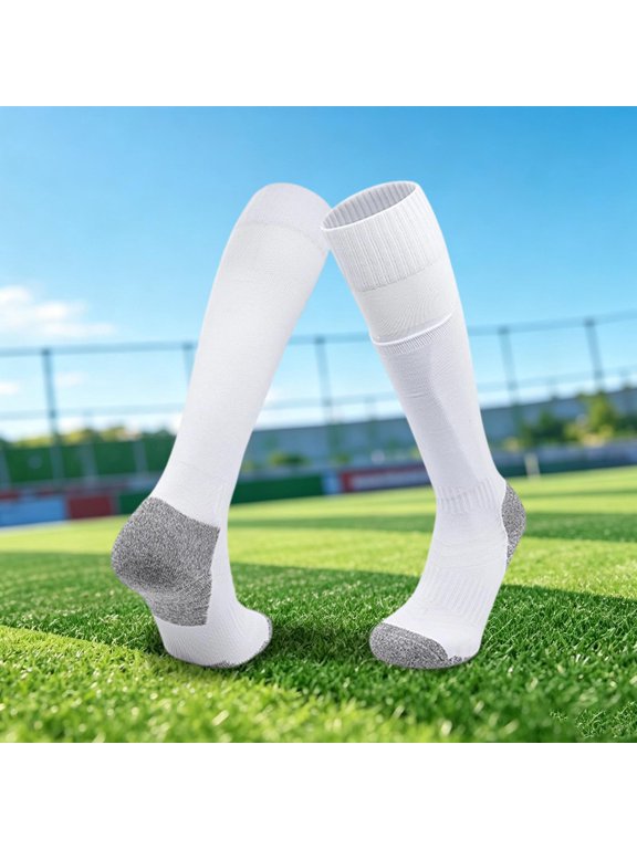 Youth Football Knee High Socks With Padded Guard Pocket For Kids 4 12 Years
