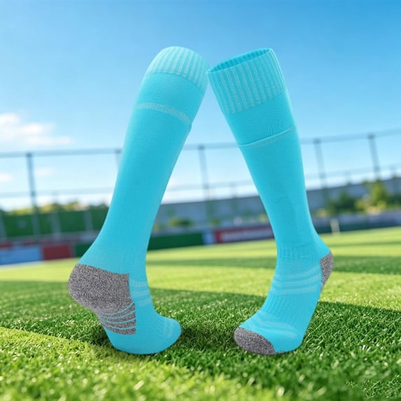 Youth Football Knee High Socks With Padded Guard Pocket For Kids 4 12 Years