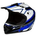 thumbnail image 1 of Youth Frenzy MX off Road Dirt Bike Helmet - DOT Approved - Color Blue - Size: Youth Medium, 1 of 12