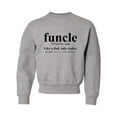 thumbnail image 1 of Youth Funcle Funny Uncle Crewneck Sweatshirt, 1 of 1