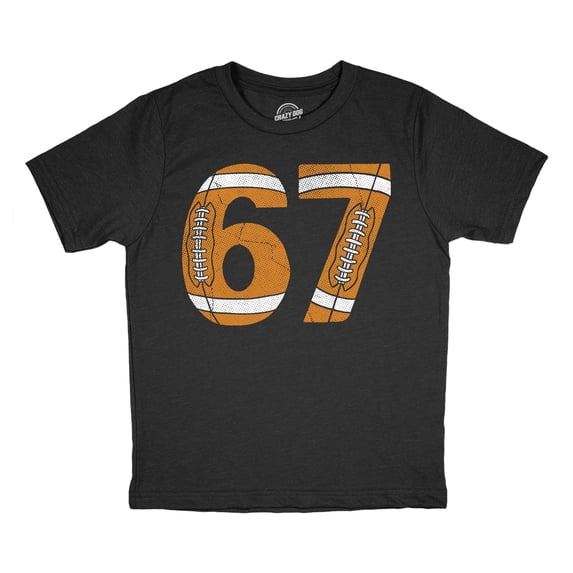 Youth Funny T Shirts 6 7 Football Sarcastic Viral Meme Tee For Kids