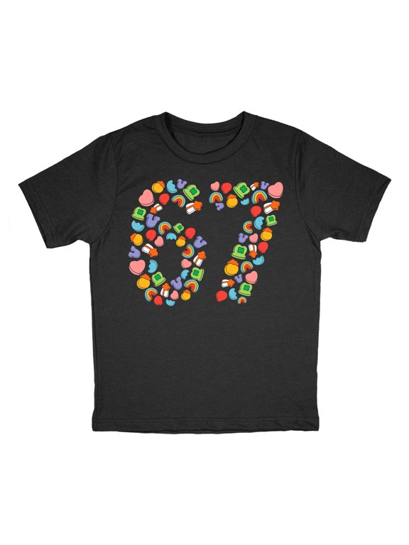 Youth Funny T Shirts 6 7 Charms Sarcastic St Patricks Day Meme Tee For Kids