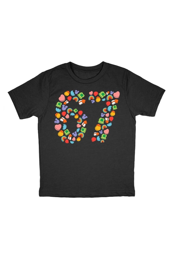 Youth Funny T Shirts 6 7 Charms Sarcastic St Patricks Day Meme Tee For Kids