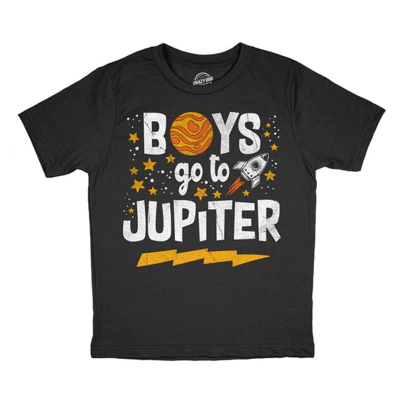 Youth Funny T Shirts Boys Go To Jupiter Sarcastic Space Tee For Kids