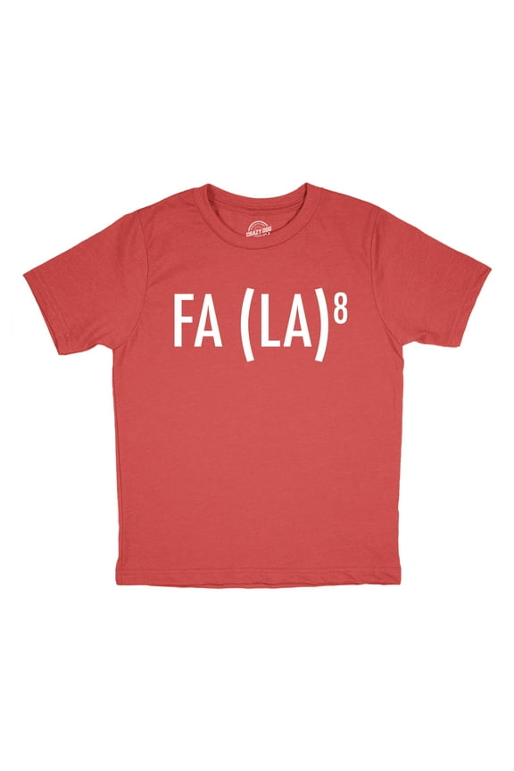 Youth Funny T Shirts Fa La 8 Sarcastic Christmas Carol Graphic Novelty Tee for Kids