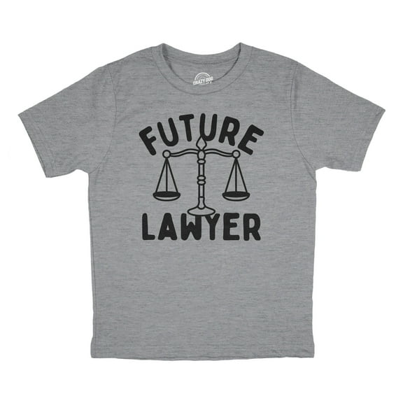 Youth Funny T Shirts Future Lawyer Sarcastic Graphic Novelty Tee for Kids