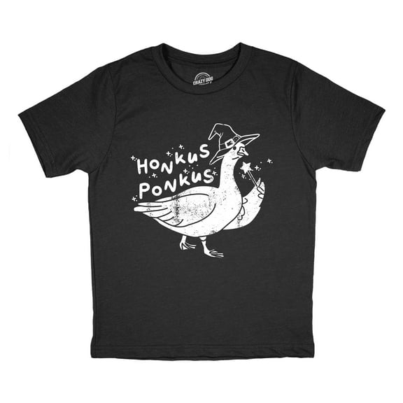 Youth Funny T Shirts Honkus Ponkus Sarcastic Halloween Goose Graphic Novelty Tee For Kids