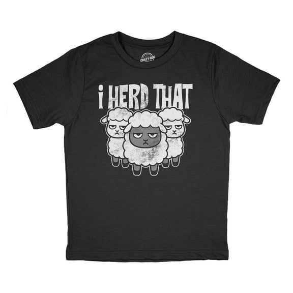 Youth Funny T Shirts I Herd That Sarcastic Sheep Graphic Novelty Joke Tee For Kids